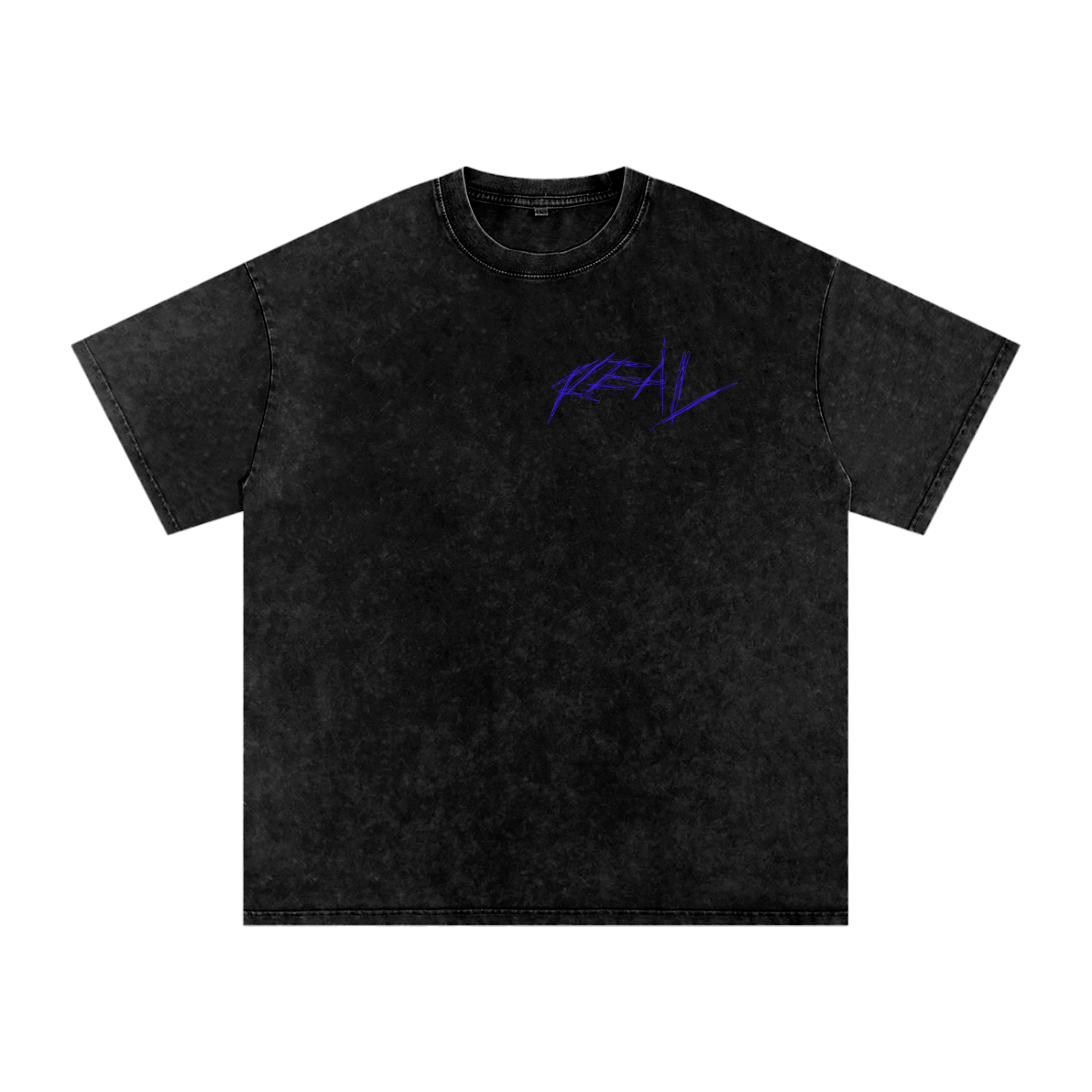 REAL Vintage Wash Tee Blue Logo