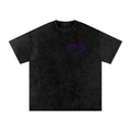 REAL Vintage Wash Tee Purple Logo