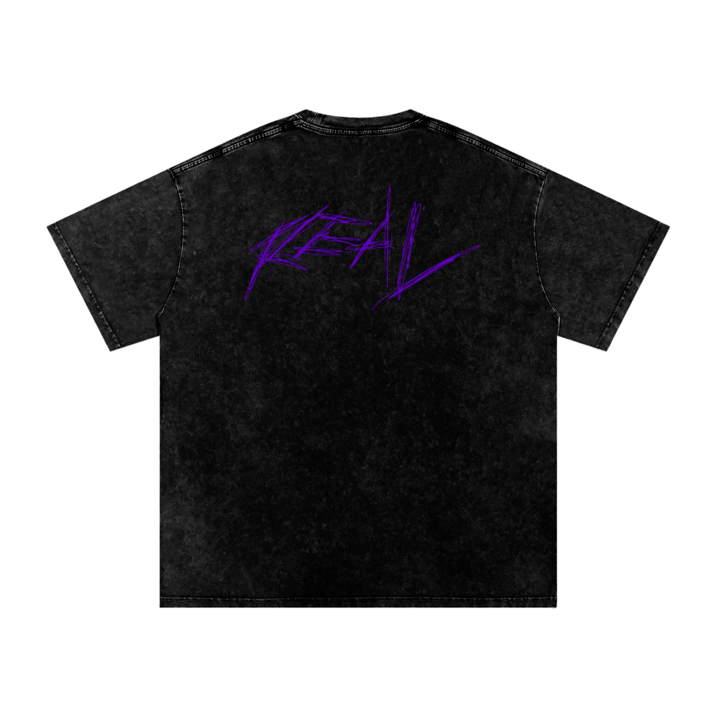 REAL Vintage Wash Tee Purple Logo